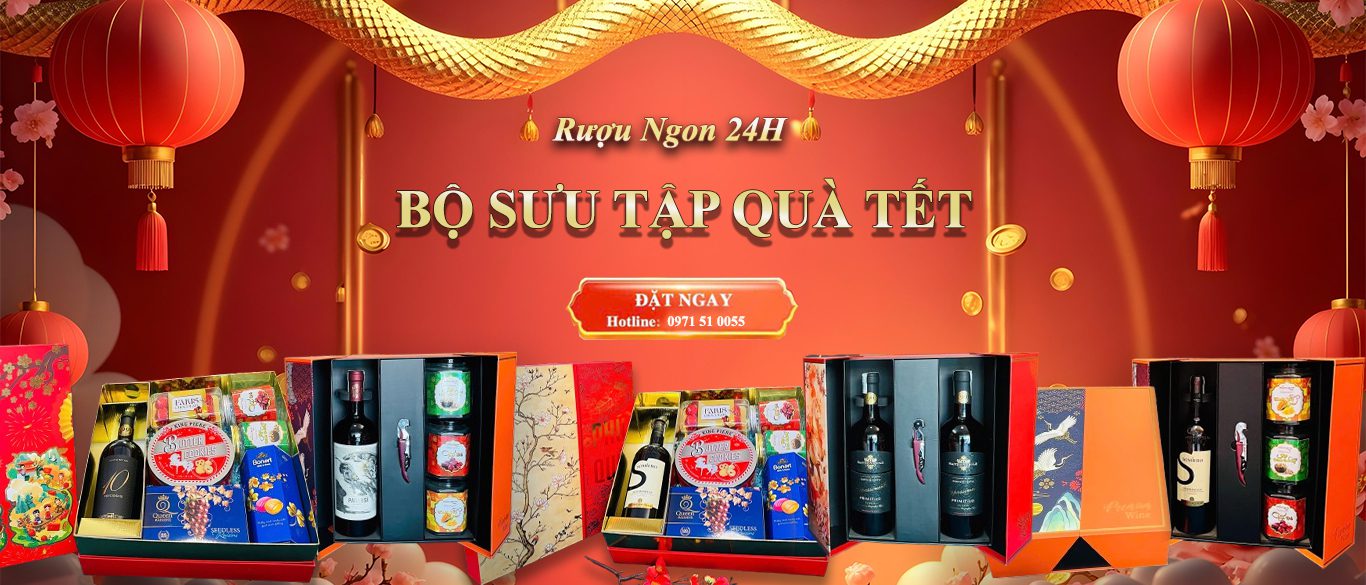 Poster Quà Tết Rượu Ngon 24H