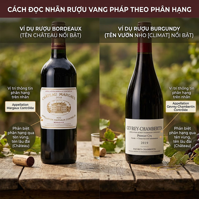 Đọc Nhãn Chai Vang Pháp