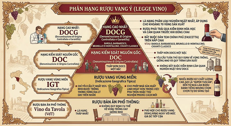 Hệ thống phân hạng vang Ý