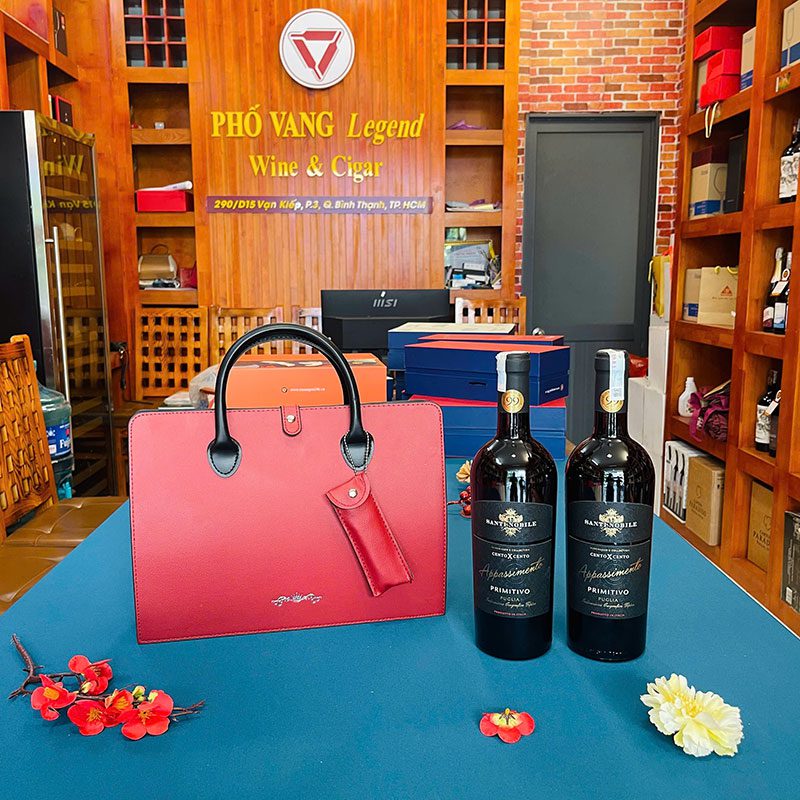 Giỏ Quà Tết Rượu Vang Đôi - RN01