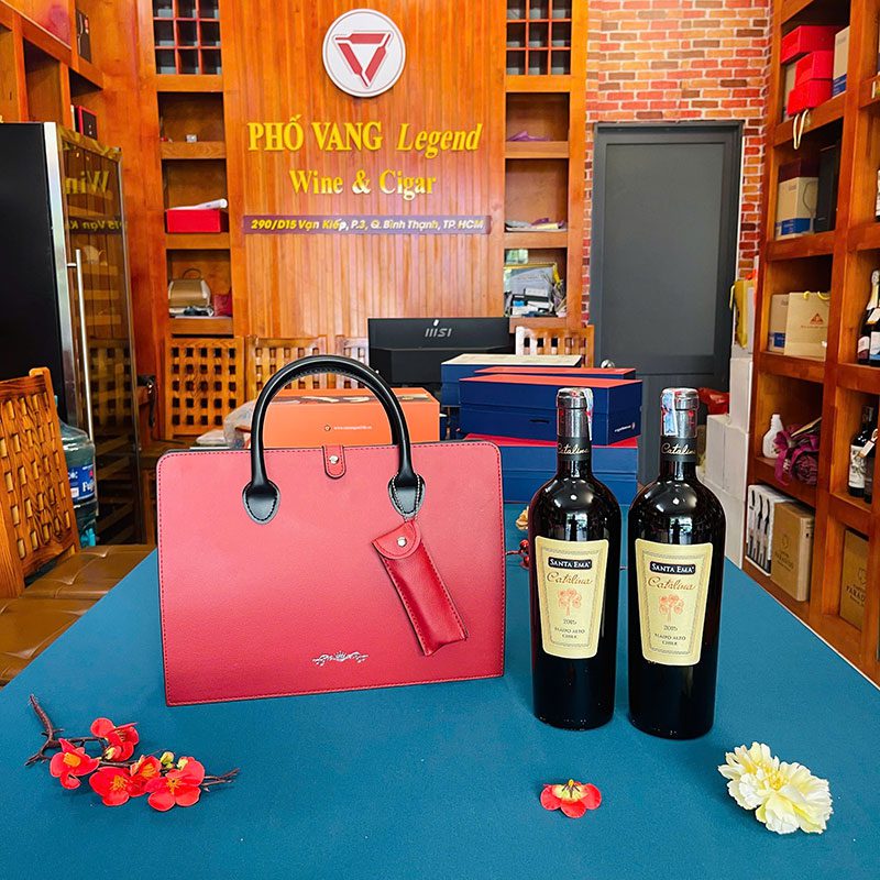 Giỏ Quà Tết Rượu Vang Đôi - RN03