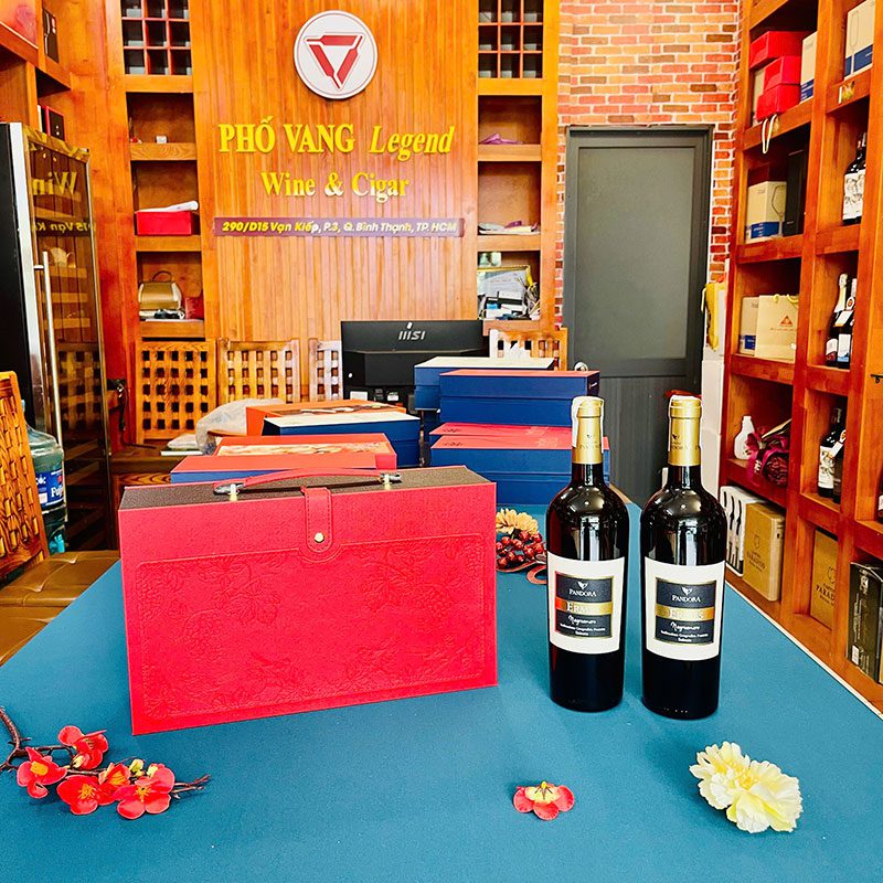 Hộp Quà Tết Rượu Vang Đôi - RN01