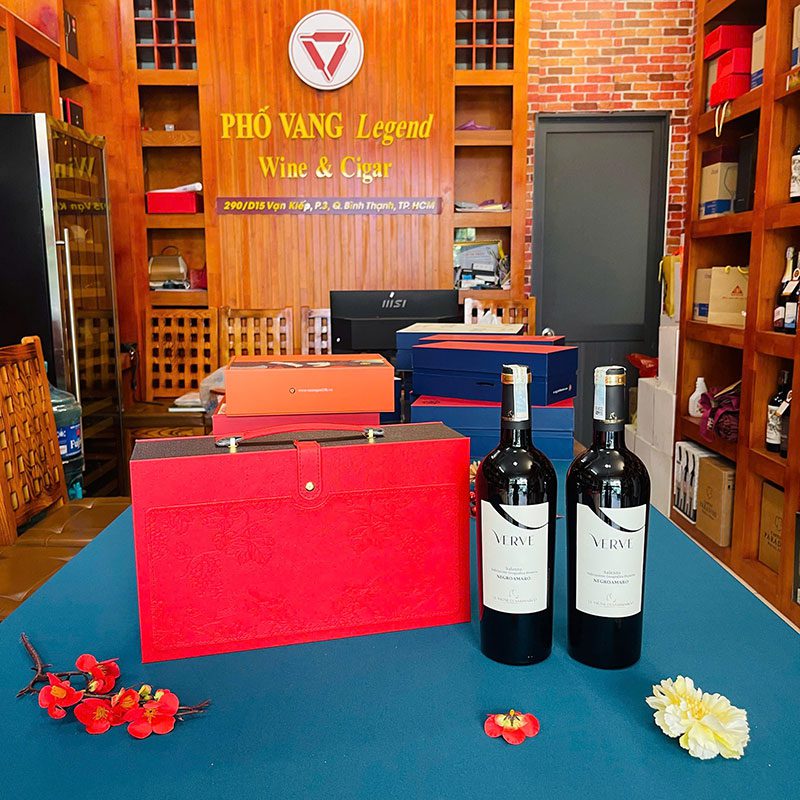 Hộp Quà Tết Rượu Vang Đôi - RN02