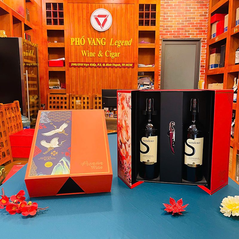 Hộp Quà Tết Rượu Vang Đôi - RN05