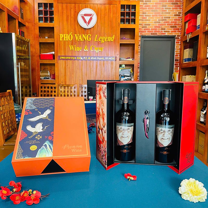 Hộp Quà Tết Rượu Vang Đôi - RN07