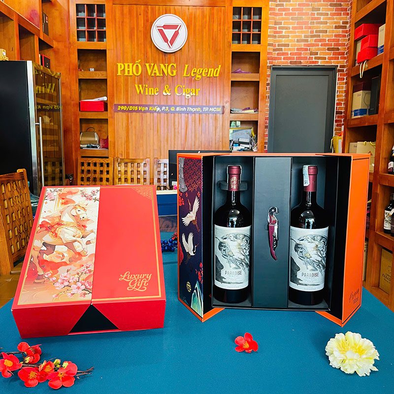 Hộp Quà Tết Rượu Vang Đôi - RN10