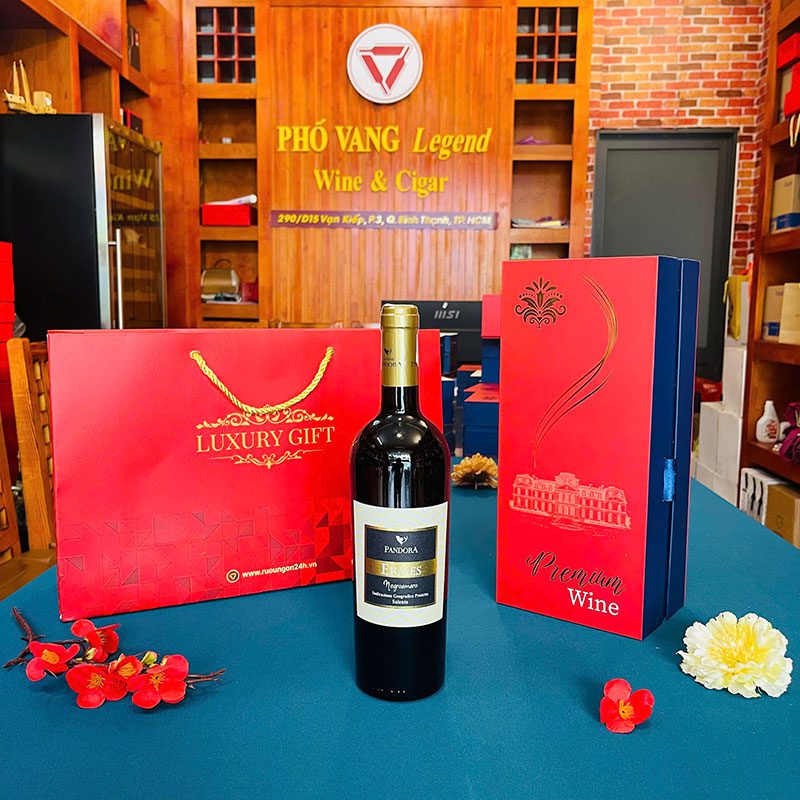 Hộp Quà Tết Rượu Vang Đơn - RN03