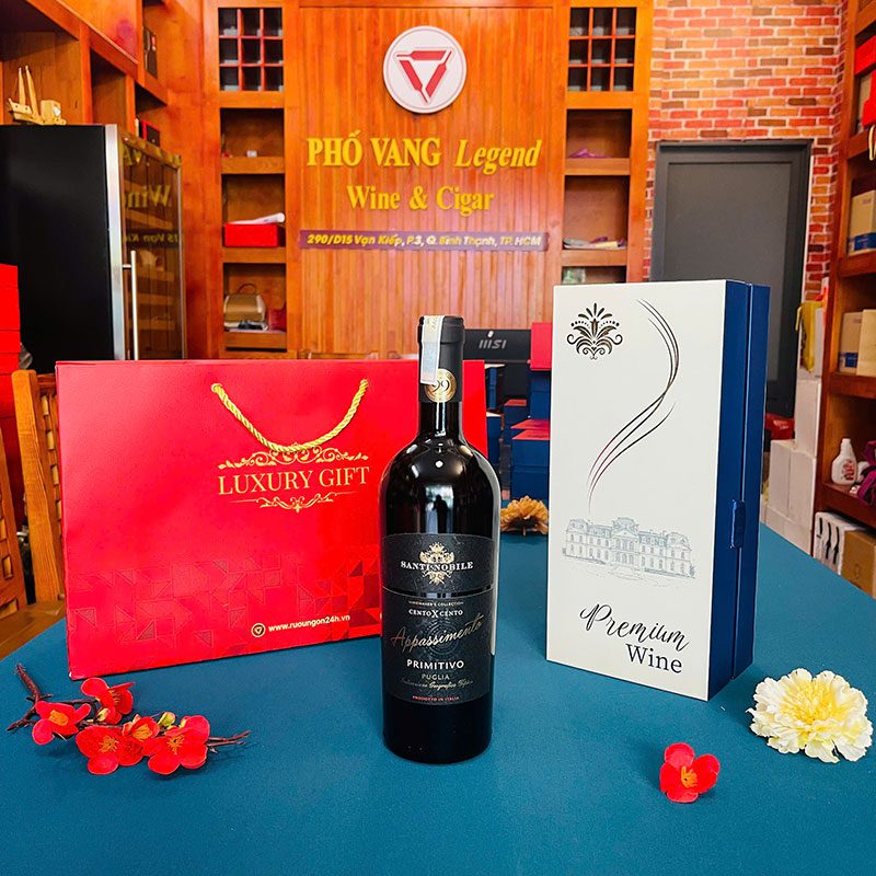 Hộp Quà Tết Rượu Vang Đơn - RN06