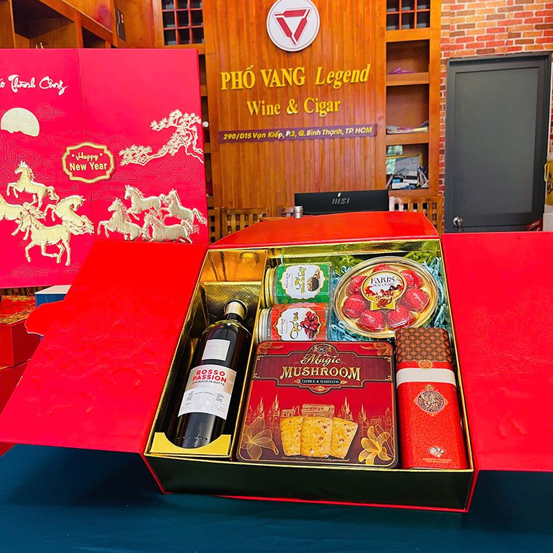 Quà Tết Rượu Vang & Bánh Kẹo - RN07