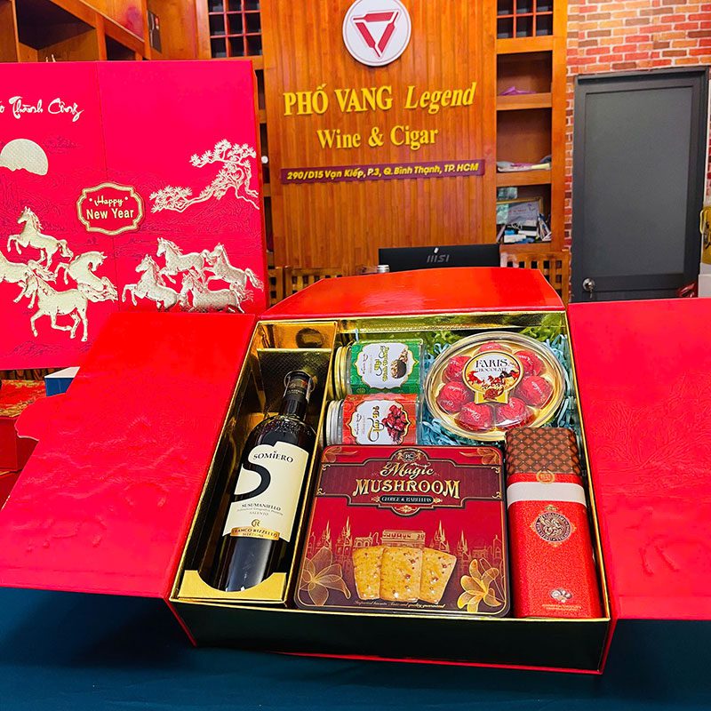 Quà Tết Rượu Vang & Bánh Kẹo - RN08