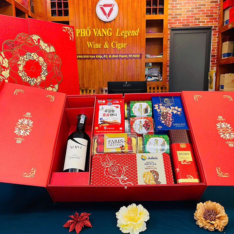 Quà Tết Rượu Vang & Bánh Kẹo - RN12