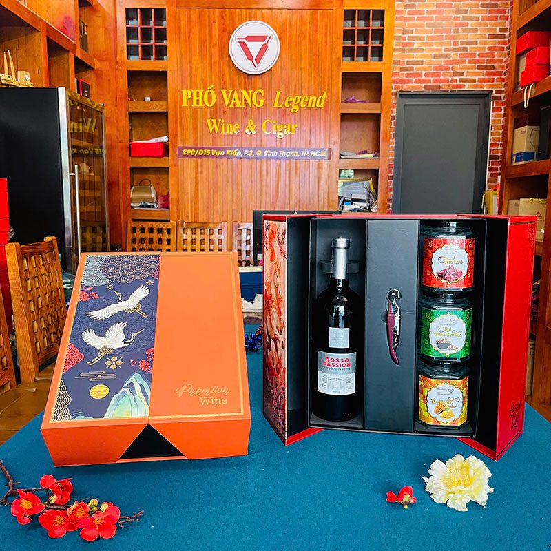 Quà Tết Rượu Vang & Hạt Dinh Dưỡng - RN01