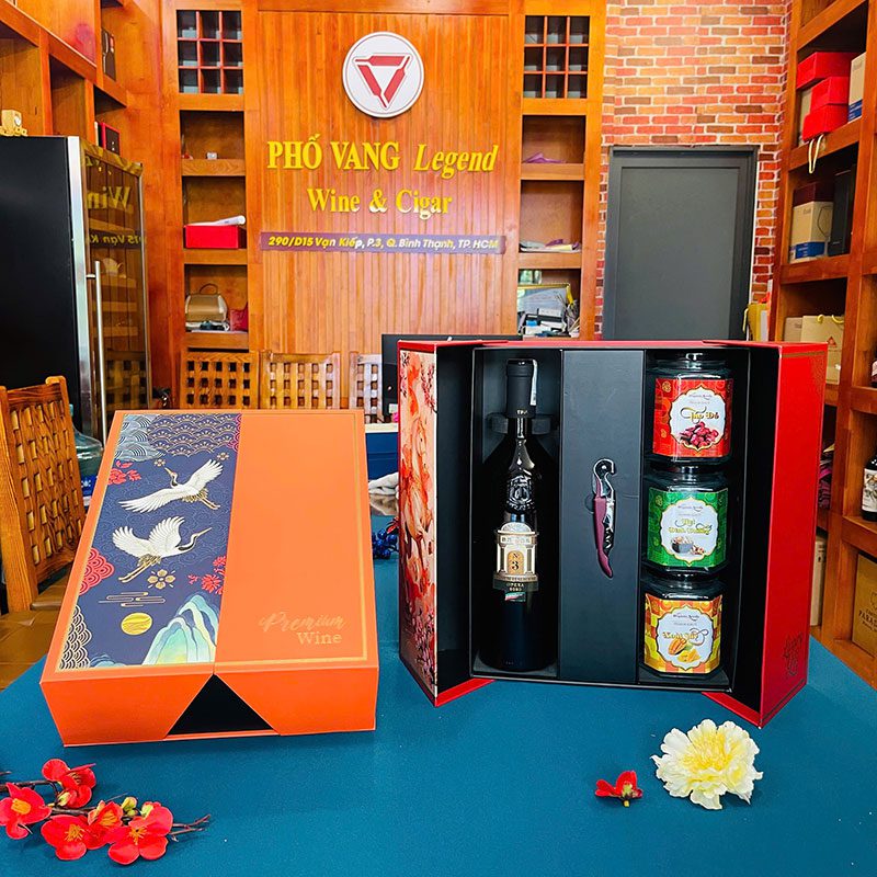 Quà Tết Rượu Vang & Hạt Dinh Dưỡng - RN03