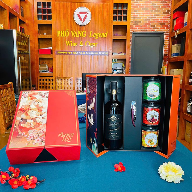 Quà Tết Rượu Vang & Hạt Dinh Dưỡng - RN07