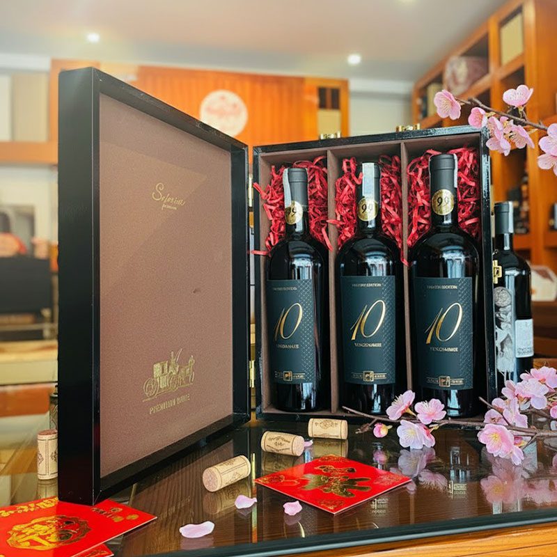 Set Quà 3 Chai Rượu Vang