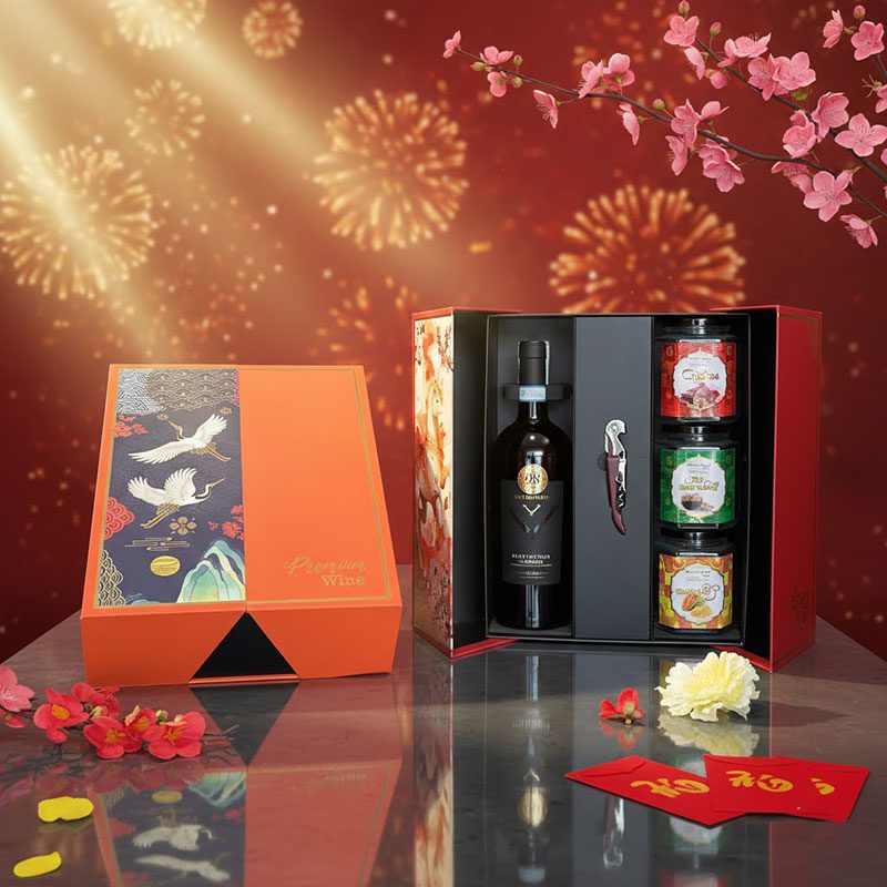 Hộp Quà Tết Cao Cấp Rượu Vang