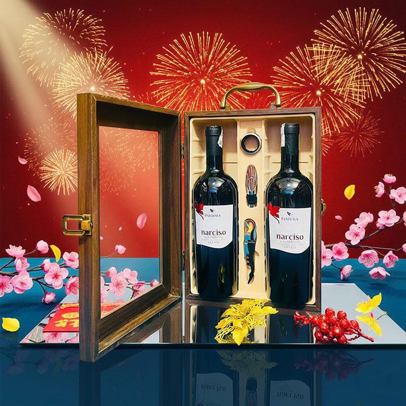Set Quà 2 Chai Vang Ý
