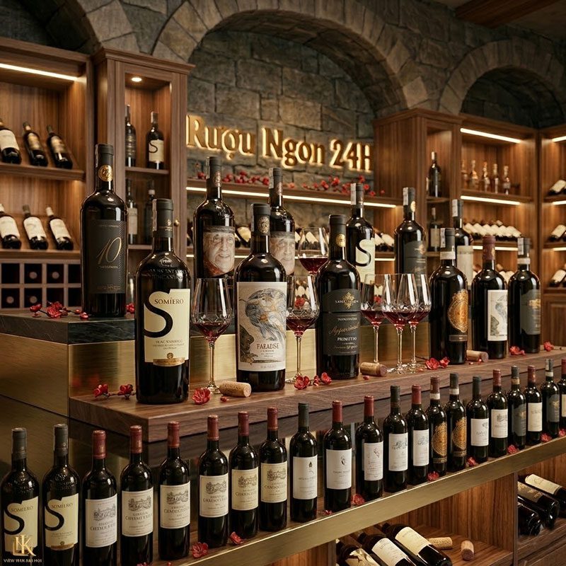 Những Chai Vang Nổi Tiếng Của Rượu Ngon 24H