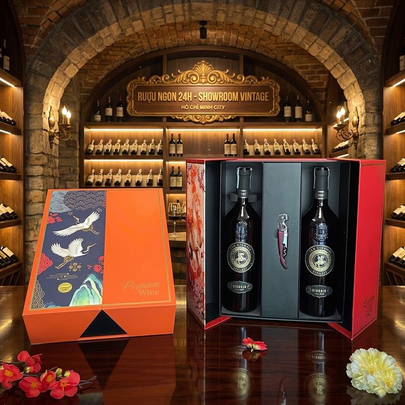 Set Quà Tặng Rượu Vang Ý 18 Độ