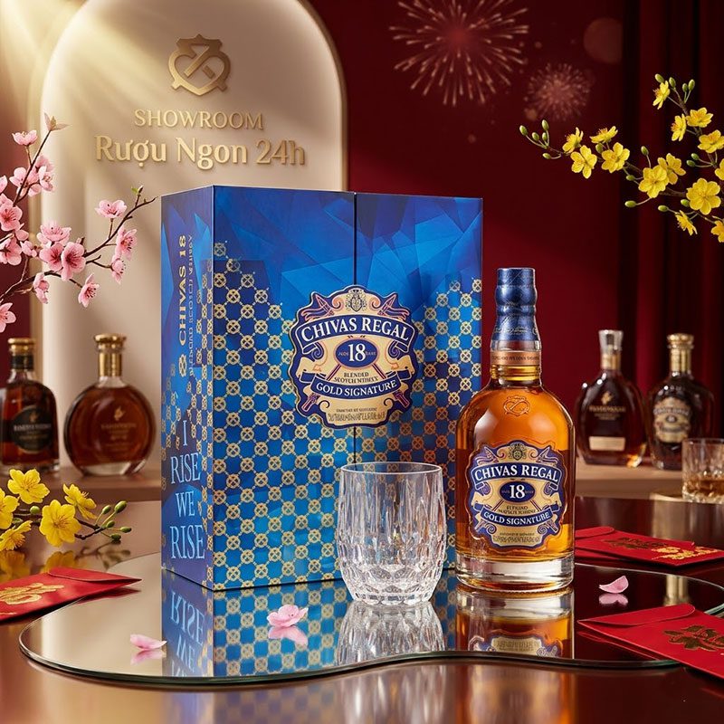 Set Quà Rượu Mạnh Chivas Cao Cấp